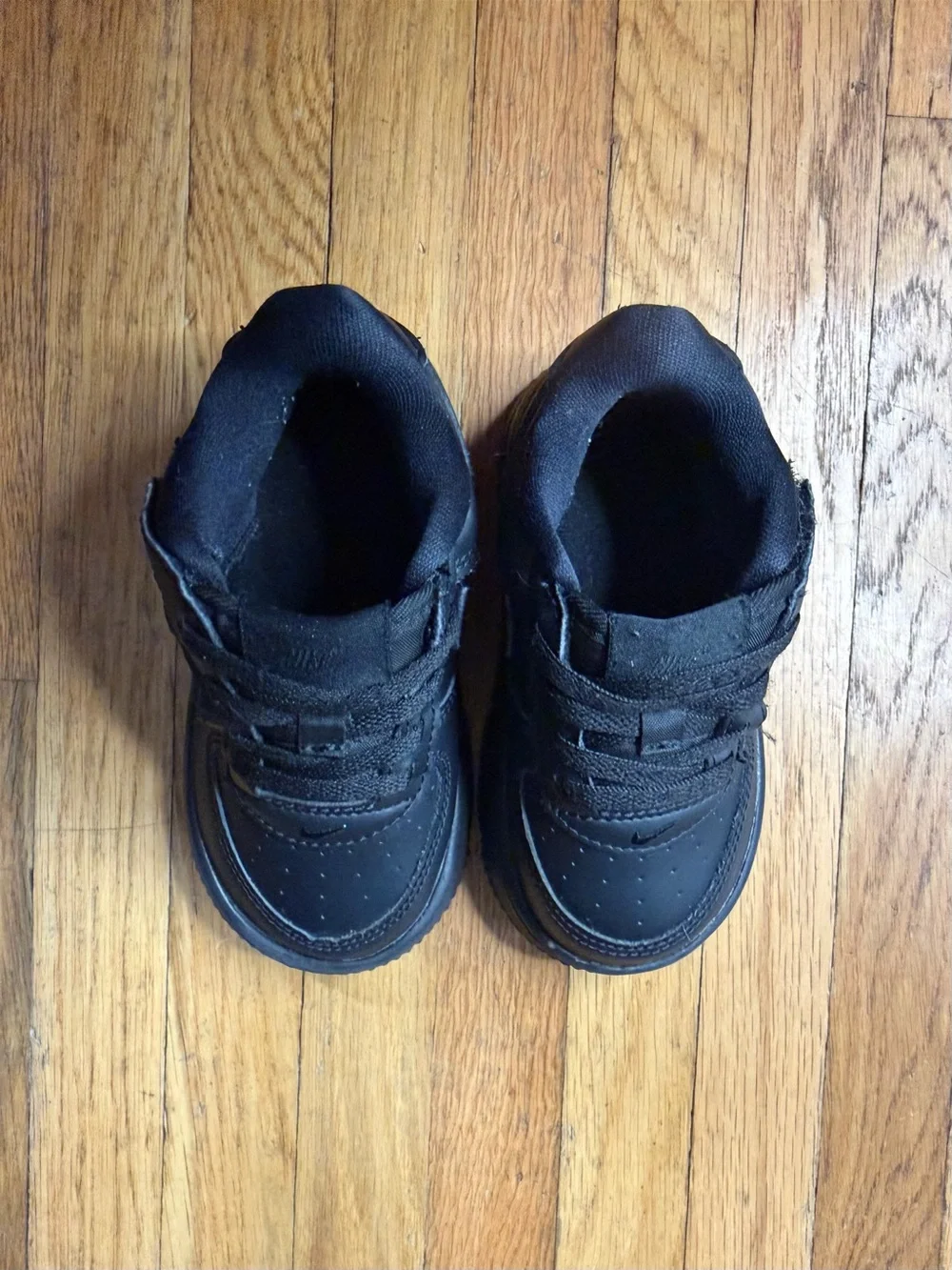 Nike 7C Black Force 1  Low all black toddler sneakerqqqqqq